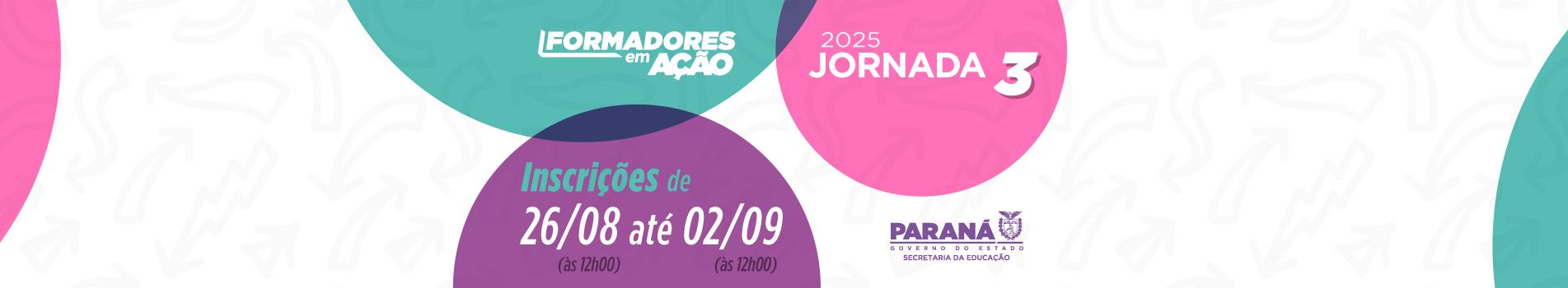 Banner Formadores em Ação - Jornada 3