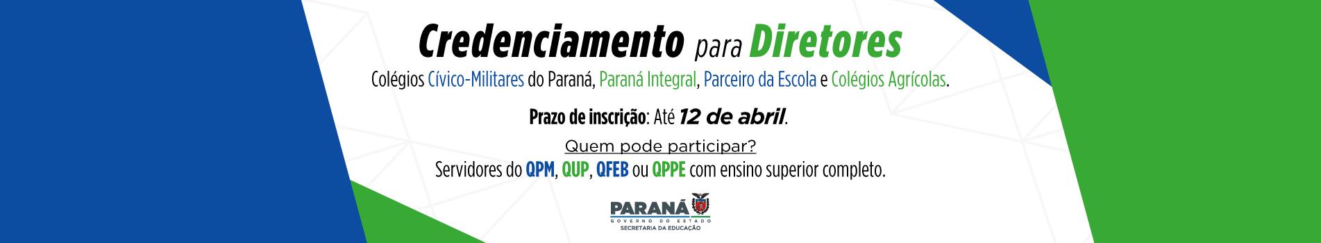 Banner Credenciamento de Diretores