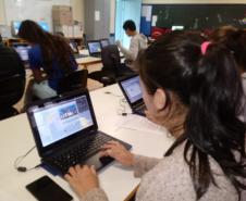 NRE Pitanga incentivando iniciação à programação através do Scratch
