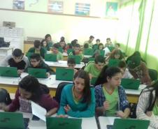 NRE Pitanga incentivando iniciação à programação através do Scratch
