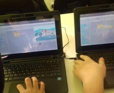 NRE Pitanga incentivando iniciação à programação através do Scratch

