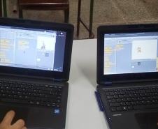 NRE Pitanga incentivando iniciação à programação através do Scratch

