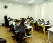NRE Pitanga incentivando iniciação à programação através do Scratch
