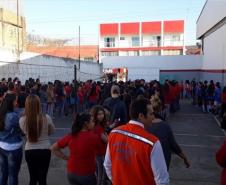  Encontro com o comando da Brigada Escolar